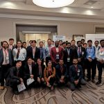 Group of students at poster session in san diego at interpack conference