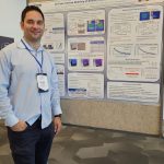 Dr. Pavlidis presenting poster of Bivek Bista at Device Research Conference