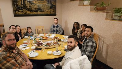 group photo at dinner at chang's garden in december 2024