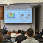 Francis Vasquez presenting at the Electroninc Materials Conference in Durham, NC